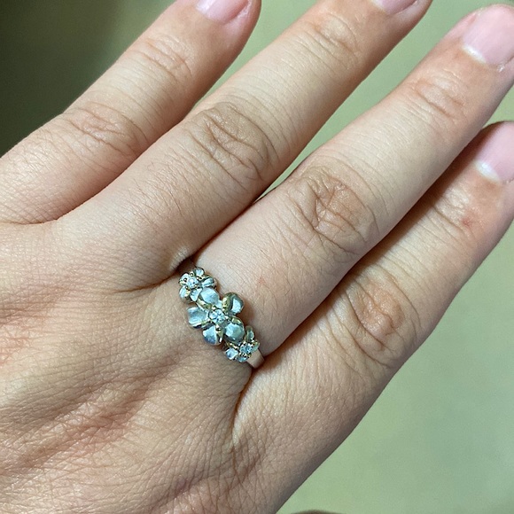 🖤Plumeria💕Sterling silver ring - Picture 2 of 10